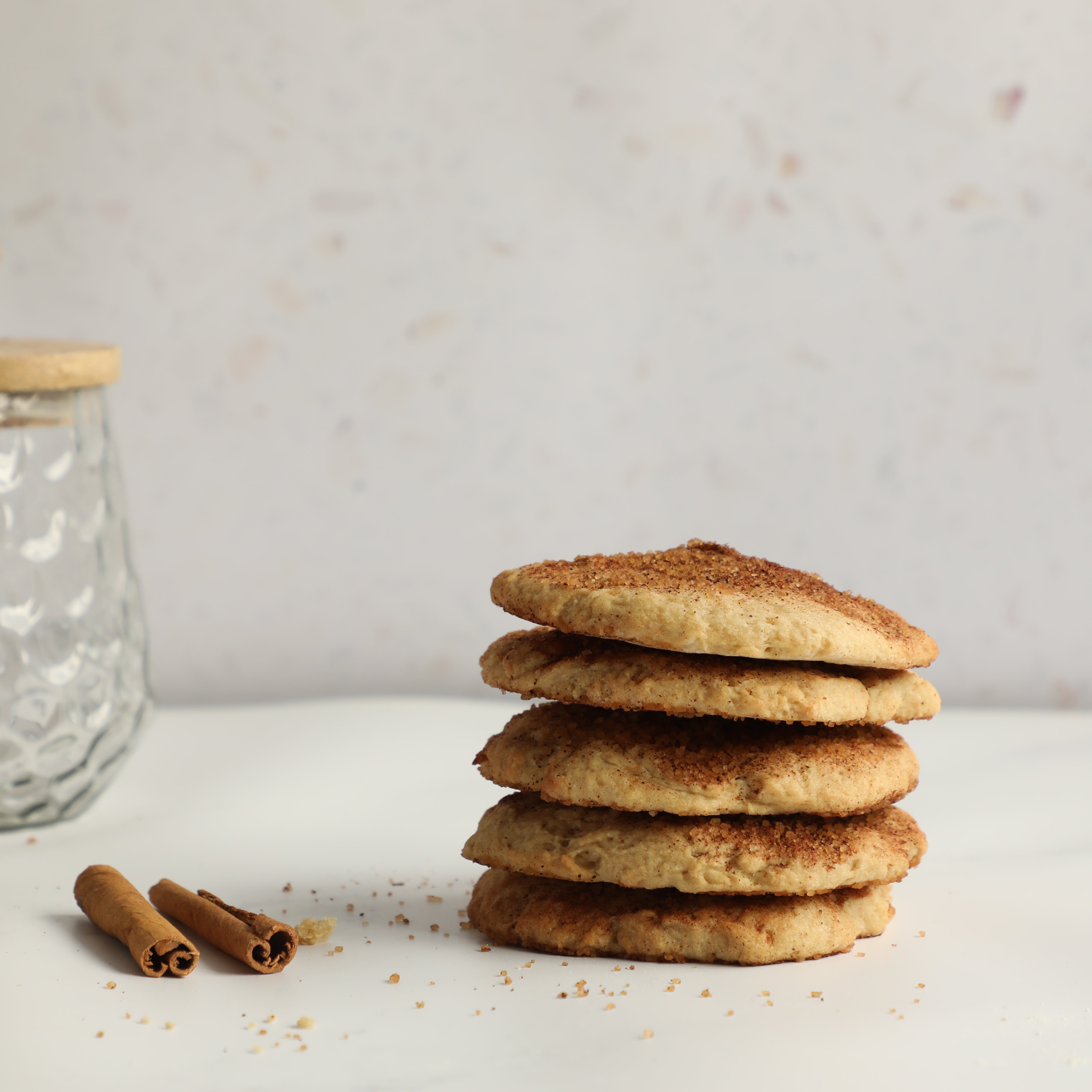 Sourdough Spelt Cinnamon-Crystals Cookies