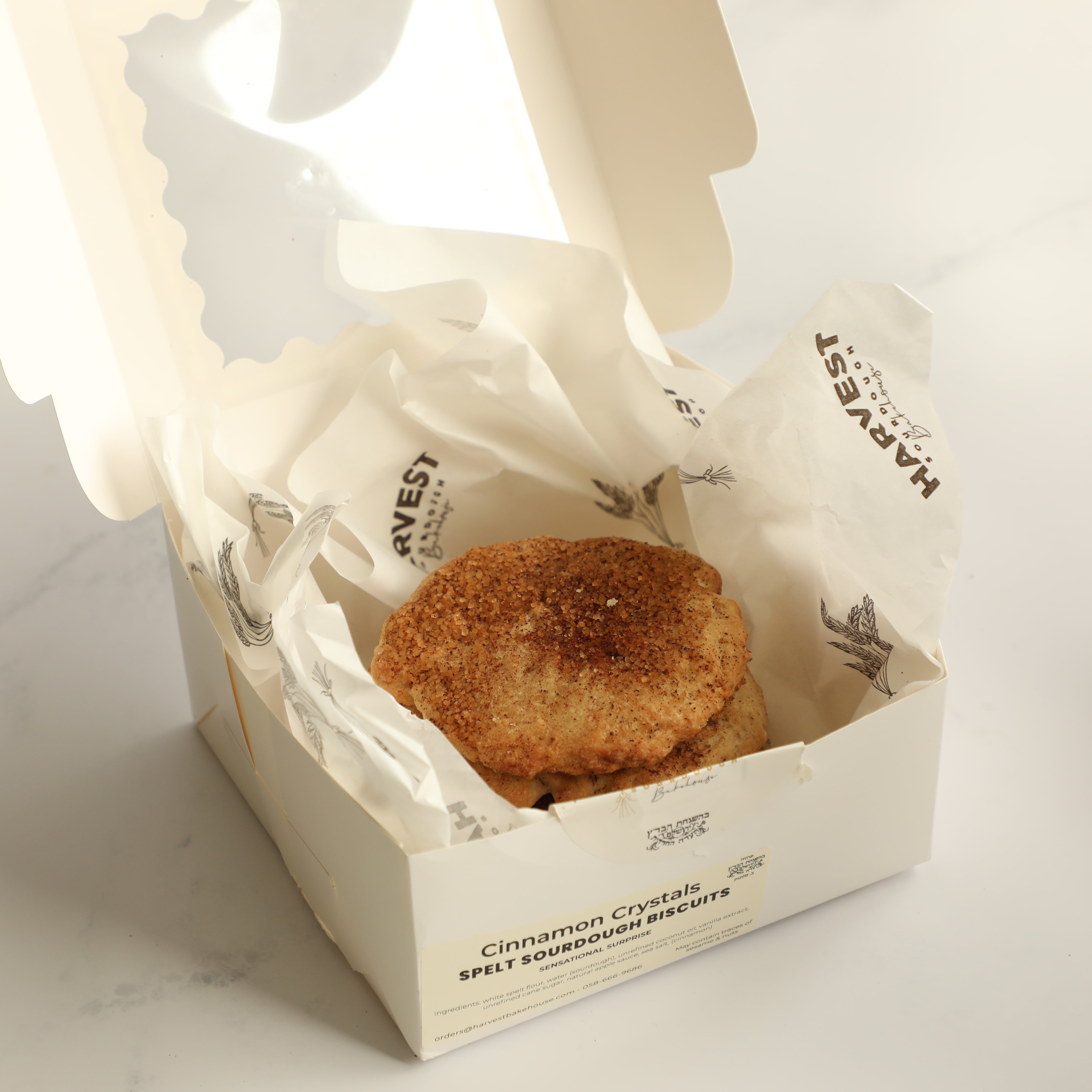 Sourdough Spelt Cinnamon-Crystals Cookies