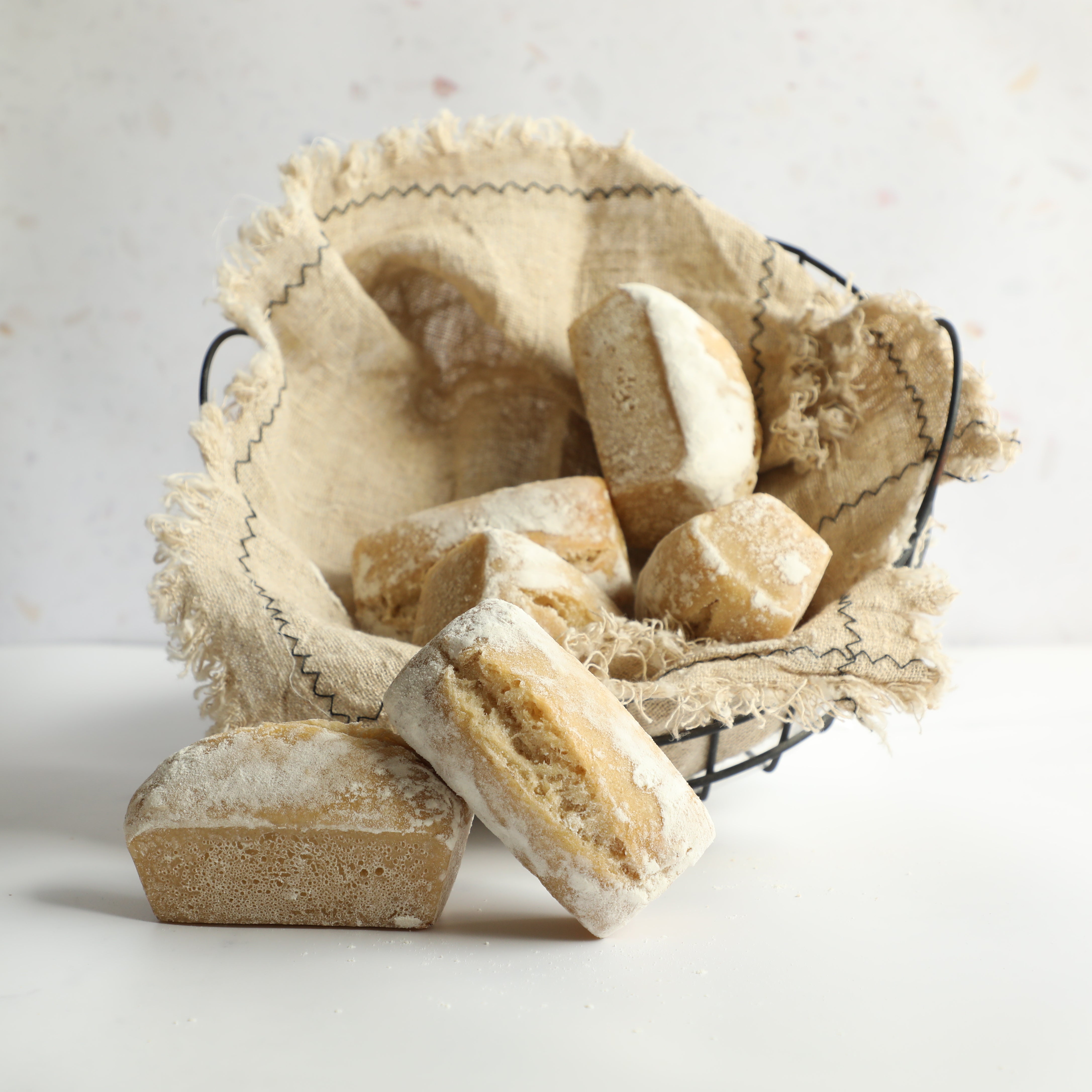 6 Mini Rolls - White Spelt