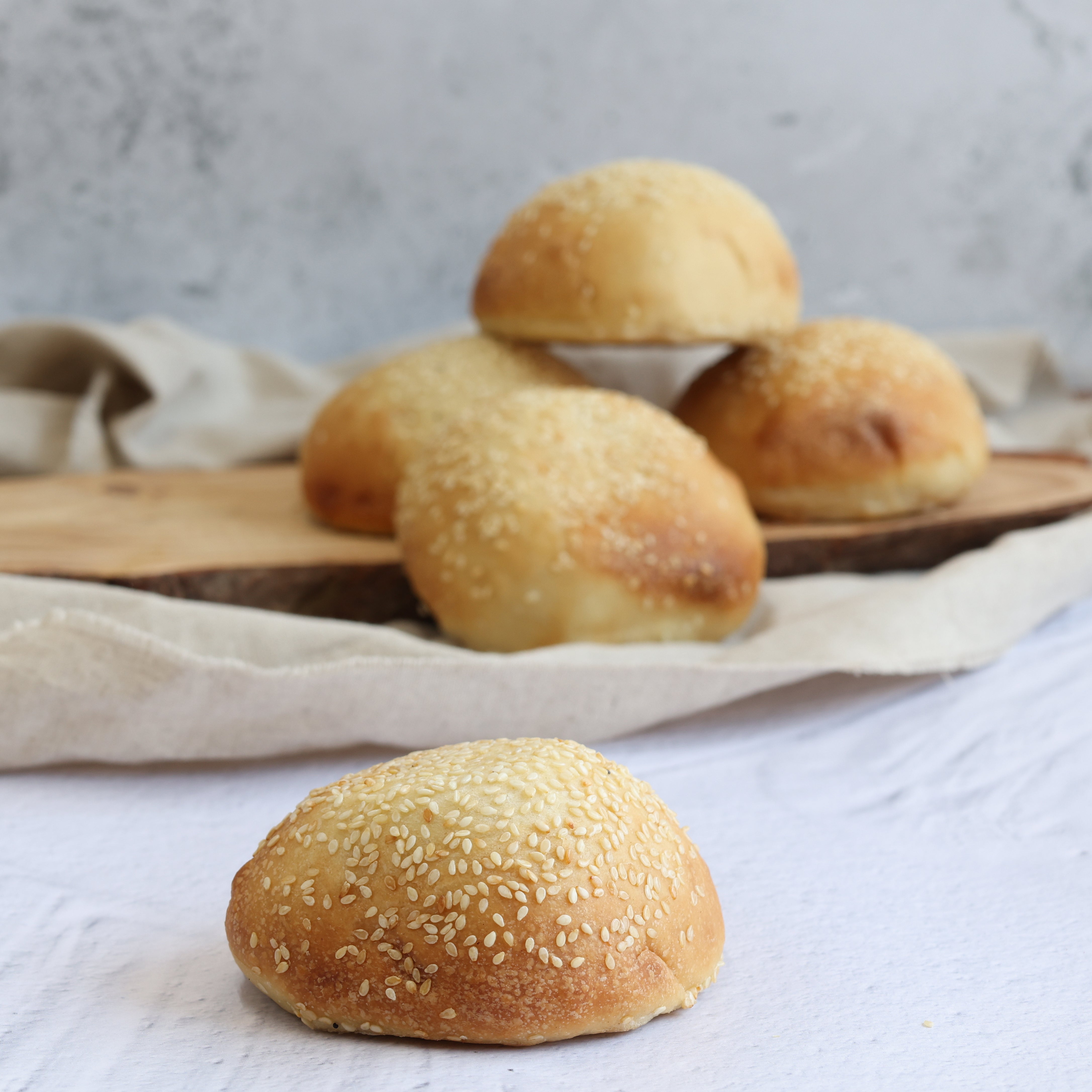 Sourdough Hamburger Buns